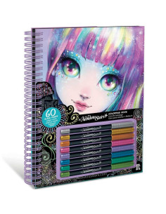 Livre de Coloriage à Pages Noir, Isadora - Nebulous Stars