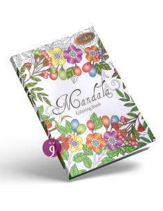 Livre de coloriage Mandala Kalino - Coloring Book Motifs Floraux