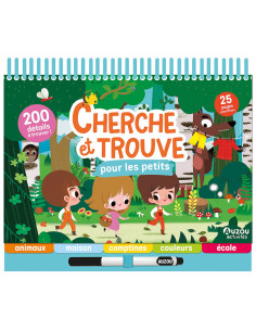 Livre jeu Effaçables Cherche et Trouve Pour les Petits - Auzou