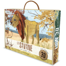 Livre + Maquette 3D Le Lion, La Savane - Sassi