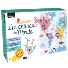 Livre , Puzzle Et Poster Je Découvre Les Animaux Du Monde - AUZOU