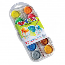 Lot de 12 couleurs Aquarelles Nacrées - Toy Color