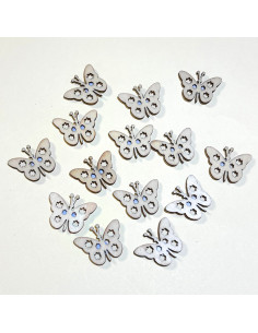 Lot de 14 Motifs en Bois Autocollants
