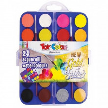 Lot de 24 couleurs Aquarelles - Toy Color