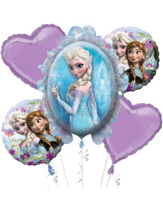 Lot De 5 Ballons Gonflables, Frozen