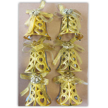 Lot De 6 Cloches En Métal Doré