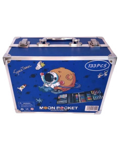 Mallette Artistique Espace 133 Pcs, Moon Rocket