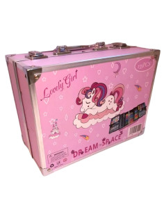 Mallette Artistique Licorne 133 Pcs Rose