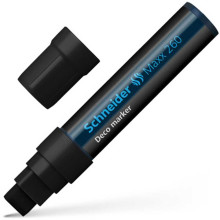 Marqueur à Craie Wax 260 Liquide 5-15 mm, Noir - Schneider