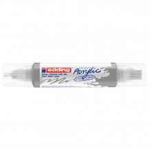 Marqueur Acrylique 3D Double Pointe, Argent - Edding