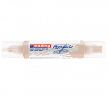 Marqueur Acrylique 3D Double Pointe, Beige - Edding