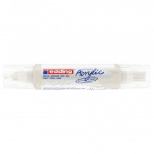 Marqueur Acrylique 3D Double Pointe, Blanc - Edding