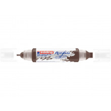 Marqueur Acrylique 3D Double Pointe,Chocolat - Edding