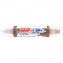 Marqueur Acrylique 3D Double Pointe, Noisette - Edding