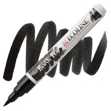 Marqueur Aquarelle à Pinceau Ecoline, Noir - Royal Talens
