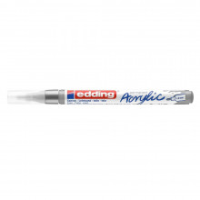 Marqueur Peinture Acrylique Fine, Argent - Edding