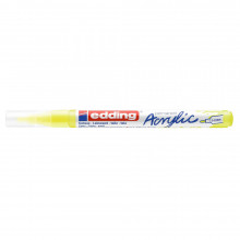 Marqueur Peinture Acrylique Fine, Jaune Fluo - Edding