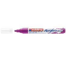 Marqueur Peinture Acrylique Medium, Framboise - Edding
