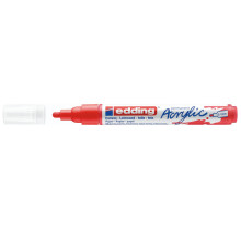 Marqueur Peinture Acrylique Medium, Rouge - Edding