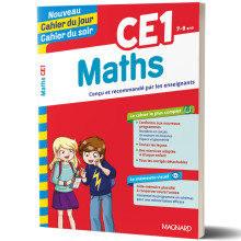 Maths CE1 7/8ans - Nouveau Cahier du jour Cahier du soir - Magnard