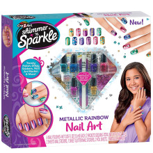 Mettalic Rainbow Nail Art, Cra-Z-Art - Shimmer'n Sparkle