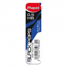 Mines Black'Peps 0.5HB 12pcs Maped - Réf.559630
