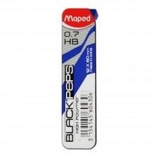 Mines Black'Peps 0.7HB 12pcs Maped - Réf.560430
