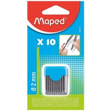 Mines Ø2mm pour Compas Maped 10pcs - Réf.134210