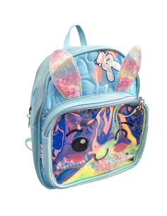Mini Sac à Dos Pailleté avec Des Perles, Lapin