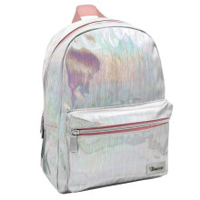 Mini Sac à Dos Tesoro Pailleté Gris - Réf.582326