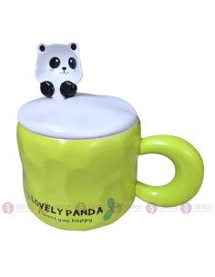 Mug Panda avec CouvercleTasse Kawaii, Lovely Panda