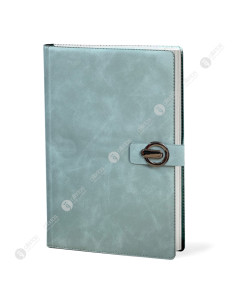 Notebook en Simili Cuir A5 Fermoir Métallique, 17x25 cm