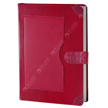 NoteBook Justica En Simili Cuir, Rouge - Sildar