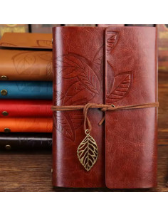 Notebook Vintage en Simili Cuir 12.5x18.5 cm