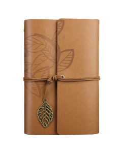 Notebook Vintage en Simili Cuir, 16x23 cm