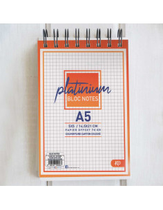 NoteBook Wireo 5x5, A5 - KO