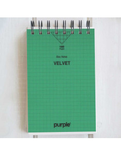 NoteBook Wireo Uni 5x5, A6 - Purple