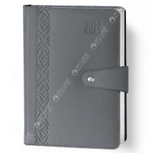 Organiseur Semainier 2024 en Simili Cuir, Gris - MK Tempo