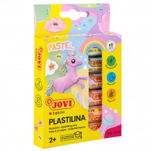 Pâte à Modeler JOVI Plastilina Etui 6x15g Couleurs Pastel