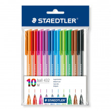 Pack 10 Stylos-Bille STAEDTLER 432 M