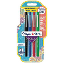 Pack 4 Stylo-Feutre Paper Mate Flair 0.7mm
