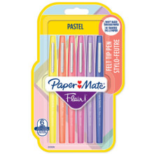 Pack 6 Stylo-Feutre Pastel Paper Mate Flair 0.7mm