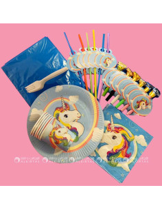 Pack Anniversaire 35pc Thème, Licorne