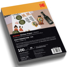 Papier Autocollant KODAK pour Etiquettes Matte A4 100F