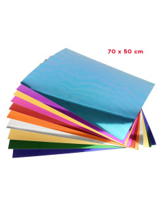 Papier Miroir Métallisé 70x50 cm Effet Brillant