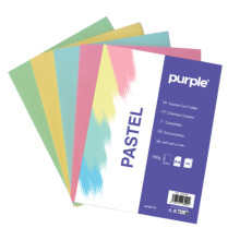 Paquet De 10 Chemises Cartonnées ESSENTIAL Purple 180g Pastel