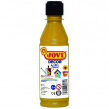 Peinture Decor Acrylique Multi-usages 250ml, Doré - Jovi
