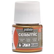 Peinture Pour Céramique Base Solvant, Or Riche 15 - Pébéo