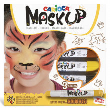 Peinture Pour Le Visage Mask Up Animals, 3 pcs - Carioca