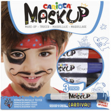 Peinture Pour Le Visage Mask Up Carnival, 3 pcs - Carioca